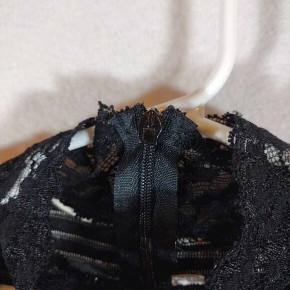 Women's Shirt By M Solo, Size Small, Black/grey/white Stripped - Picture 5 of 10